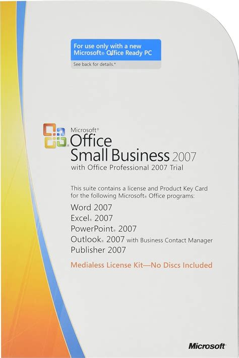 Office 2007 Small Business With Ms Office Professional 2007