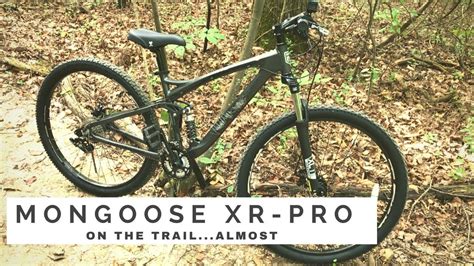 Mongoose Xr Pro On A Mountain Bike Trail Almost Youtube