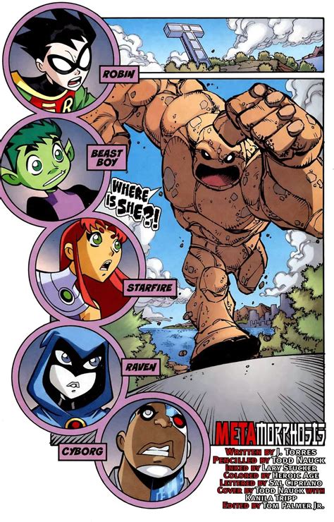 Teen Titans Go Comic Book Series Teen Titans Go Issue Metamorphosis