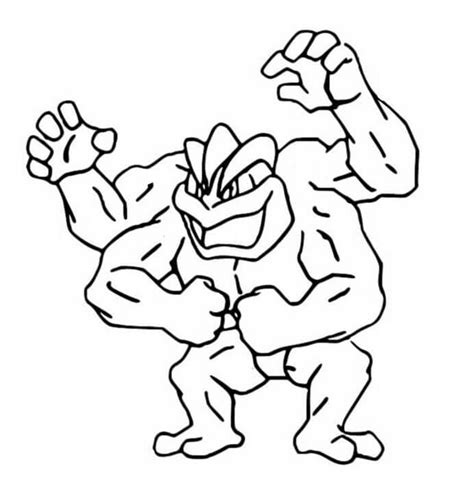 Machamp Pokemon Coloring Page Download Print Or Color Online For Free