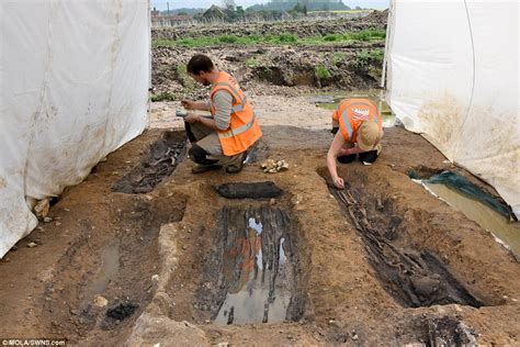 Norfolk Anglo Saxon Cemetery Where Tree Trunks Were Used As Coffins Is