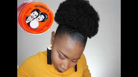 Murrays Superior Hair Dressing Pomade High Puff Hairstyle On Natural