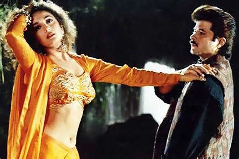 Madhuri Dixit And Anil Kapoor From Madhuri Dixit Madhuri Dixit Hot Bollywood Outfits
