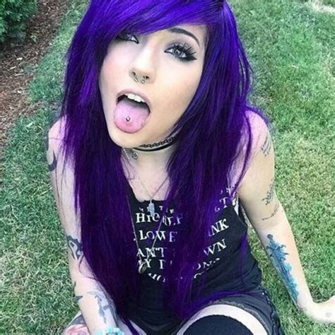 This Girl Plays Wow Look At Her Tattoos Black Scene Hair Emo Scene