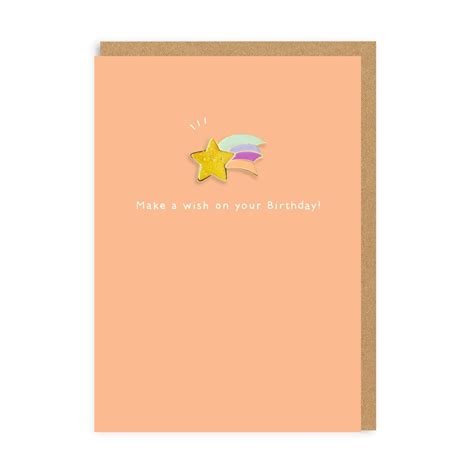 Make A Birthday Wish Enamel Pin Birthday Greeting Card Ohh Deer