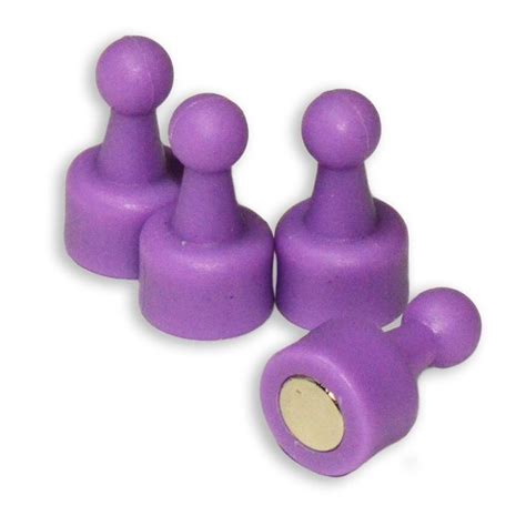 Purple Cms Neopin 24 Count Magnetic Push Pins Can Hold Up To 16