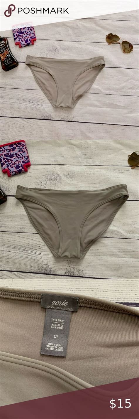 Aerie Grey Bikini Bottoms Grey Bikini Bottoms Bikinis Grey Bikini