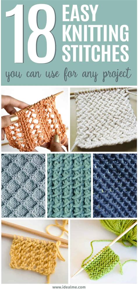 18 Easy Knitting Stitches You Can Use For Any Project Ideal Me