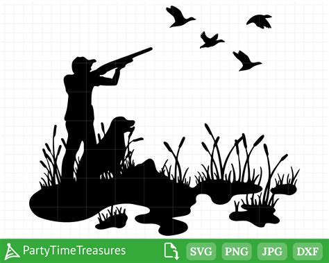 Pdf  Silhouette Dxf Eps Png Duck Hunting Svg Duck Hunter Svg Clipart