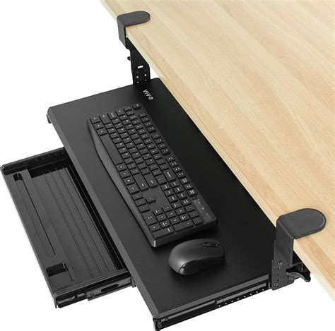 Buy Vivo Large Height Adjustable Keyboard Tray Under Desk Pull Out