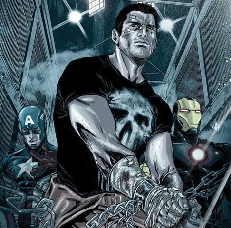 Punisher Under Arrest Captain America And Iron Man