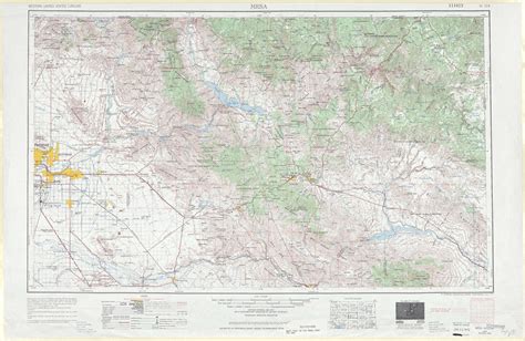 Mesa Topographic Map Az Usgs Topo 1250000 Scale