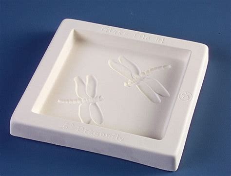 Dragonfly 6x6 Inch Tile Mold For Fusing Glass The Avenue Stained Glass