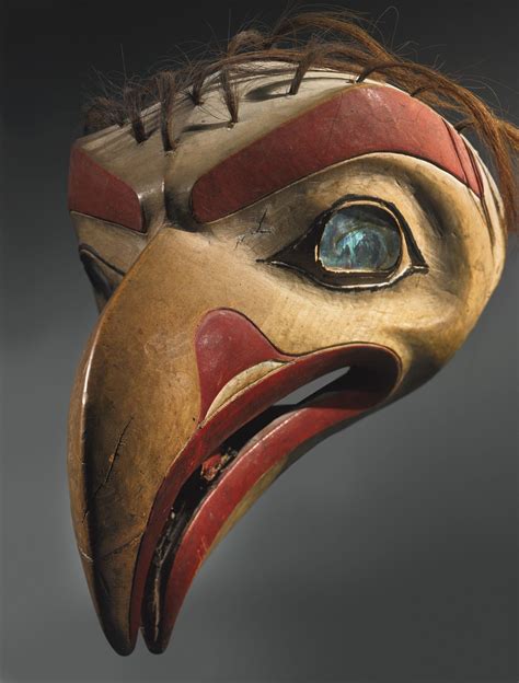 Tlingit Polychromed Wood Headdress Lot Sothebys Native American