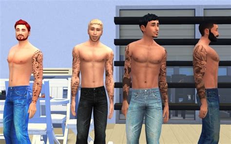 Tattoos Full Sleeves Four Styles By Kasandro At Mod The Sims Sims 4