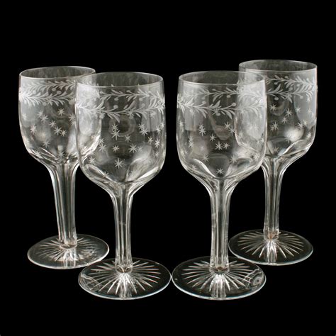 Four Hollow Stem Wine Glasses 8175 La427485