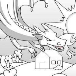 O desenho traz o animal soltando fogo. Pintar dragão de fogo - Jogos para Meninas