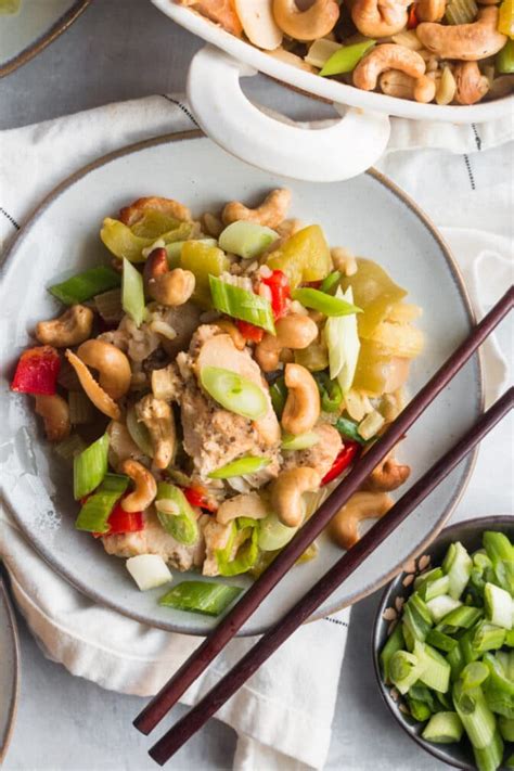 Cashew Chicken Bake Gf Low Calorie Skinny Fitalicious