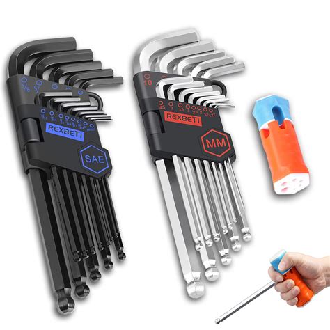 Oemtools 24249 35 Piece Sae Metric Star Hex Key Set With Allen Wrench