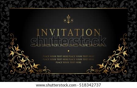 invitation card design stock vector royalty   shutterstock