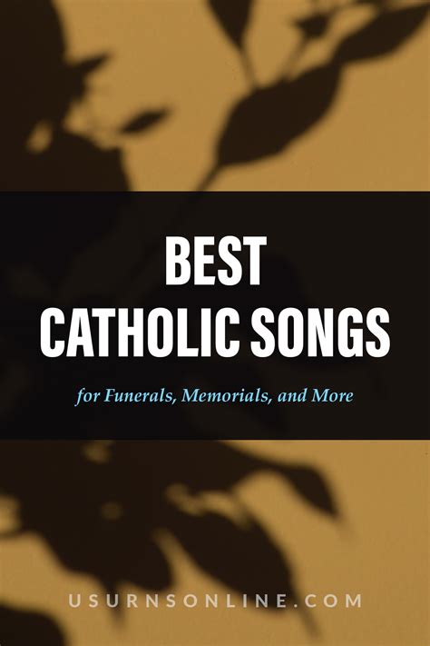 50 Beautiful Catholic Funeral Songs And Sacred Music Urns Online