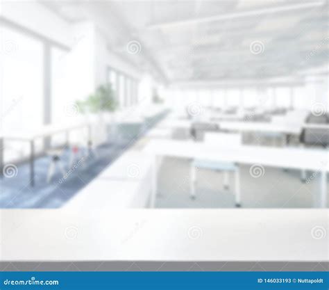 Table Top And Blur Office Of Background Stock Image Image Of Office