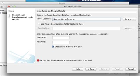 Java Cant Add Apache Tomcat Server In Netbeans Itecnote