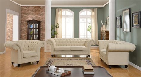 Living Room Furniture Big Size Leather Chesterfield Sofa China