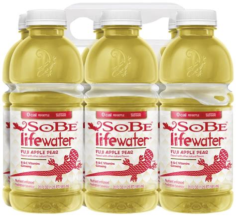 Sobe Lifewater 0 Calorie Fuji Apple Pear Water Beverage 6 Pack