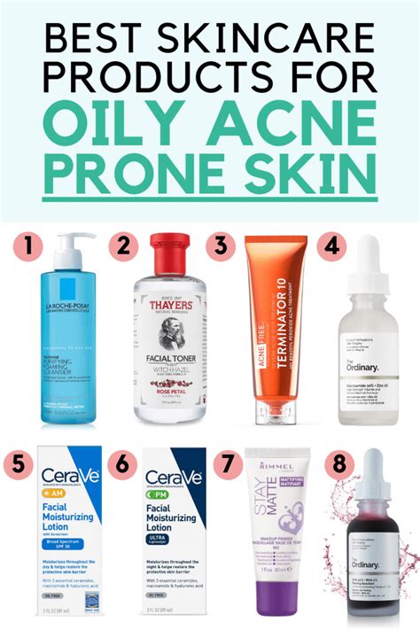9 Best Skin Care Products For Oily Acne Prone Skin In 2021 Oily Skin