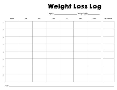10 Best Weight Loss Monthly Printable Sheets Pdf For Free At Printablee