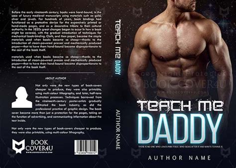 Romance Book Cover Design Teach Me Daddy
