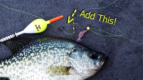 Catch Crappie In Deep Water With This Simple Bobber Setup How To Tie