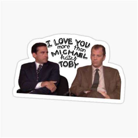 Michael Hates Toby Sticker For Sale By Laurenconnellyy Redbubble