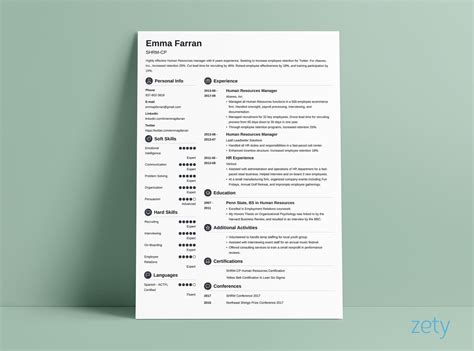 What are the 3 main resume formats. Curriculum Vitae (CV) Format 20+ Examples & Tips