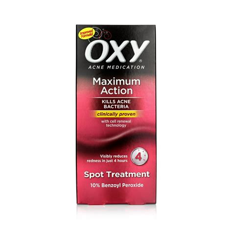 Oxy Acne Medication Maximum Action Spot Treatment Kills Bacteria 1 Oz