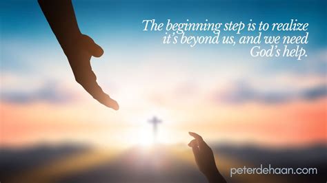 First Step Is Recognizing Our Need For God