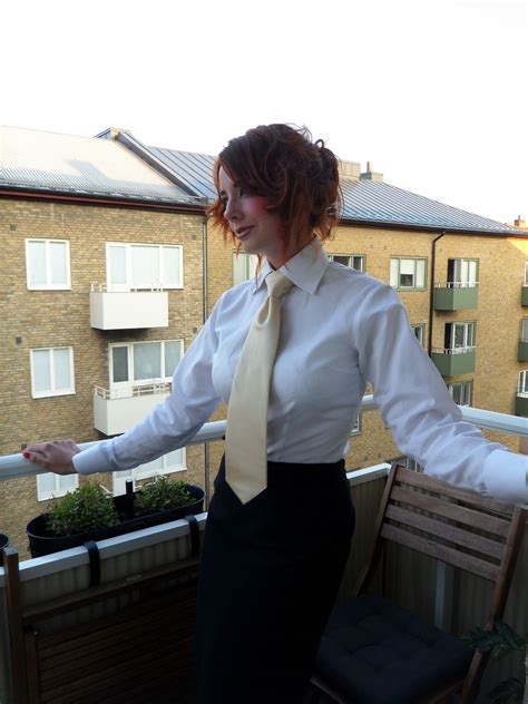 Flickrpr6vki7 Miss C 2659 Women Wearing Ties Women In Tie White Shirts Women
