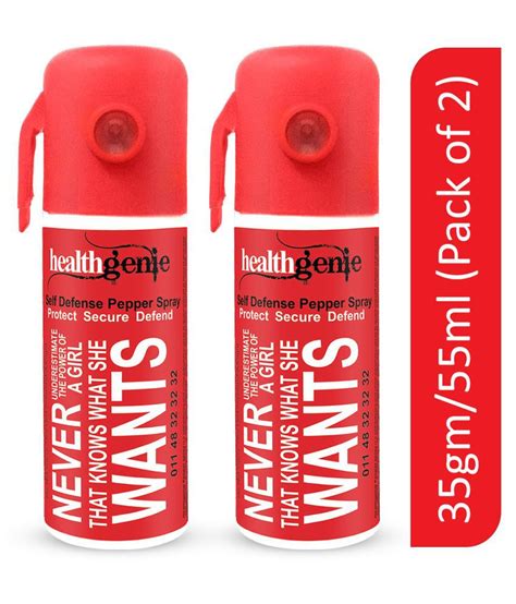 Healthgenie Pepper Spray Upto 10 Feet Range 35gms Pepper Spray Pack Of 2 Buy Healthgenie