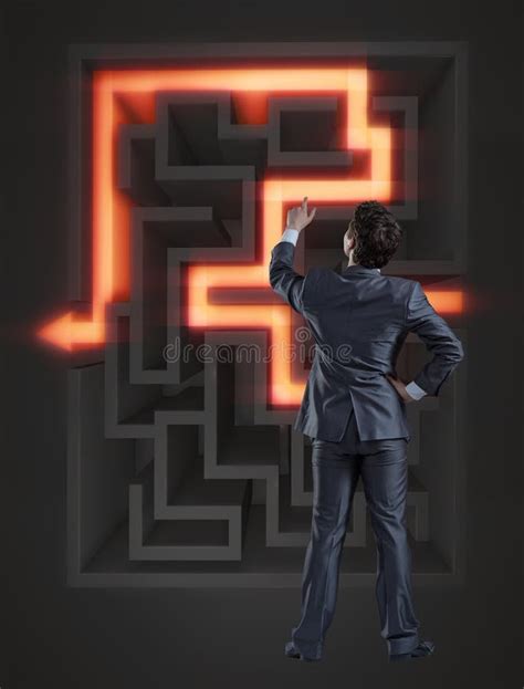 Businessman And Maze Stock Photo Image Of Adventure 25291692