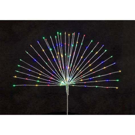 Set Of 2 Lighted Led Contemporary Starburst Christmas Tree Topper