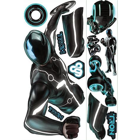 Tron Legacy Sam Glow In Dark Giant Sticker Decal Set Available At