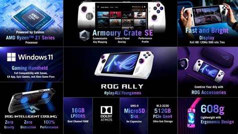 Asus Rog Ally Handheld Gaming Pc Specs Price Revealed Pinoytechsaga