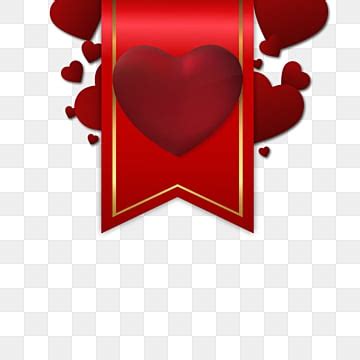 Banner Hearts Clipart Vector Heart Banner On Transparent Background Background Vector Heart