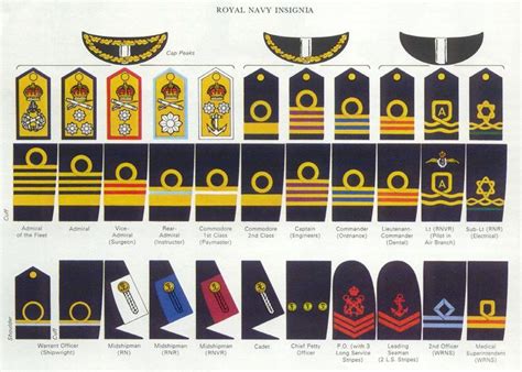 Royal Navy Insignia Military Ranks Navy Rank Insignia Navy Ranks