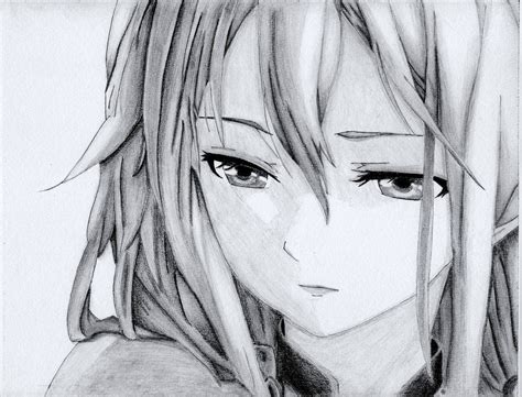 Download Sad Girl Anime Drawing Wallpaper