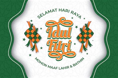 Selamat Hari Raya Idul Fitri Means Happy Eid Mubarak In Indonesian