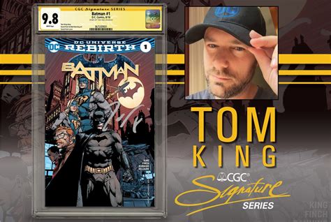 Cgc In House Private Signing With Dc And Marvel Writer Tom King Cgc
