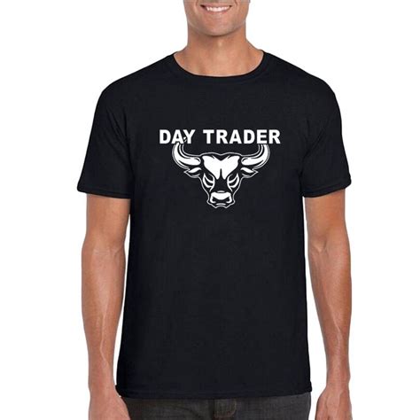 Day Trading T Shirt Bitcoin Magical Bull Stock Market T Shirt Men Funny