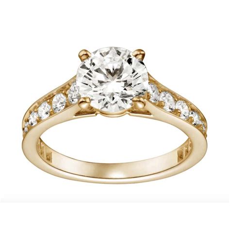 Cartier Solitaire 1895 Diamond Engagement Ring In Yellow